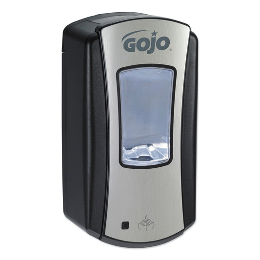GOJ191904 Ltx-12 Touch-Free Dispenser, 1,200 Ml, 5.75 X 3.33 X 10.5, Brushed Chrome/black