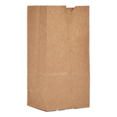 BAGGK1 Grocery Paper Bags, 1# Size, 30# Basis Weight, 3.5" x 2.38" x 6.88", Kraft, 8,000/Bundle