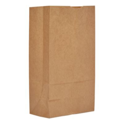 BAGGH12 Grocery Paper Bags, 12# Size, 50# Basis Weight, 7" x 4.38" x 13.75", Kraft, 500/Bundle