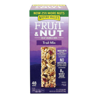 NVLGEM19696 Granola Bars, Chewy Fruit And Nut Trail Mix, 1.2 Oz Pouch, 48/box