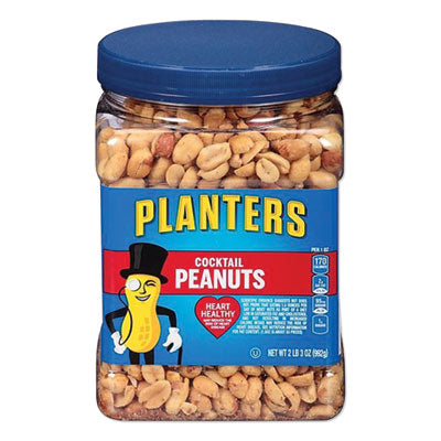PTN07615 Cocktail Peanuts, Salted, 35 Oz Canister