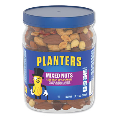 PTN01857 Salted Mixed Nuts, 27 Oz Canister