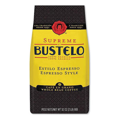 SMU01800 Supreme Espresso-Style Whole Bean Coffee, Dark Roast, 2 Lb Bag