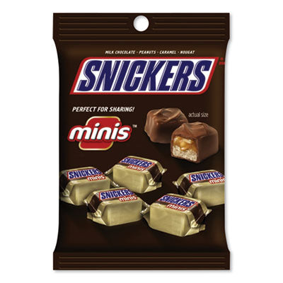 SNIMMM01502 Minis Size Chocolate Bars, Milk Chocolate, 4.4 Oz Pack, 12 Packs/carton