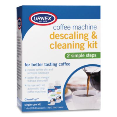URN70560 Coffee Machine Descaling And Cleaning Kit, 4 Oz Descaler And 4 Oz Cleaner