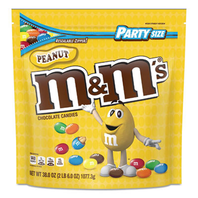 MNM55116 Milk Chocolate Candies, Milk Chocolate And Peanuts, 38 Oz Bag