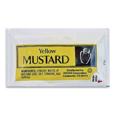 VST80006 Condiment Packets, Mustard, 0.16 Oz Packet, 200/carton