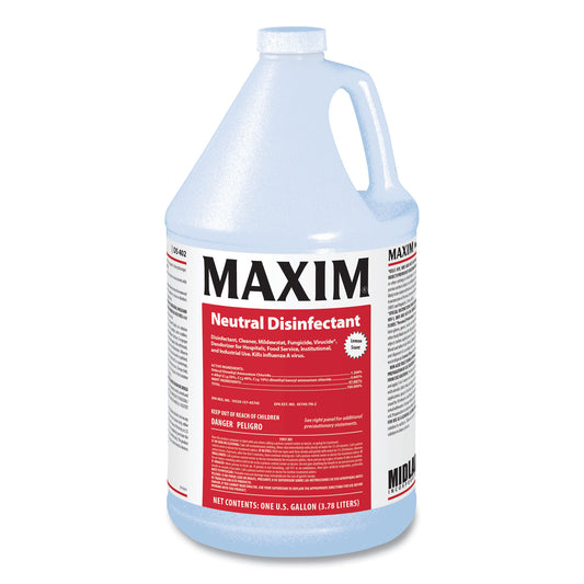 MLB04020041 Neutral Disinfectant, Lemon Scent, 1 Gal Bottle, 4/carton