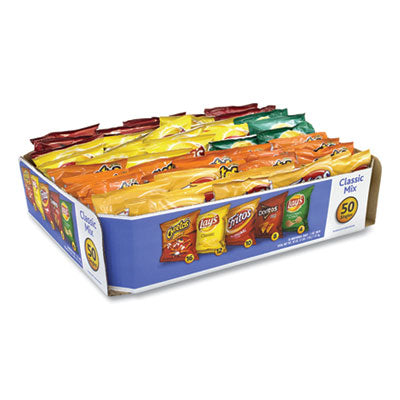 GRR22000403 Potato Chips Bags Variety Pack, Assorted Flavors, 1 oz Bag, 50 Bags/Carton