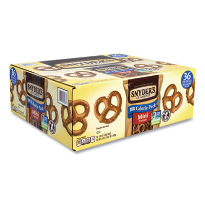 GRR22000487 Mini Pretzels, 0.92 oz Bags, 36 Bags/Carton