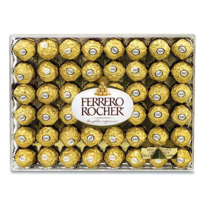 GRR24100015 Hazelnut Chocolate Diamond Gift Box, 21.2 oz, 48 Pieces