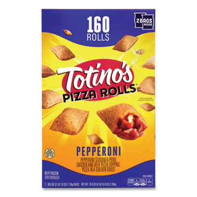 GRR90300034 Pepperoni Pizza Rolls, 39.9 oz Bag, 80 Rolls/Bag, 2 Bags/Carton