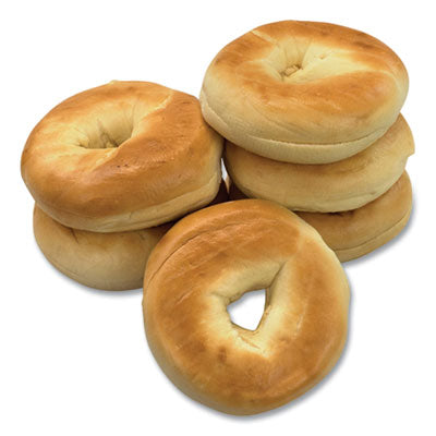 GRR90000074 Fresh Plain Bagels, 6/Carton