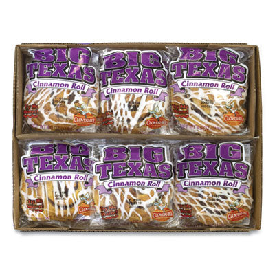GRR90000135 Big Texas Cinnamon Roll, 4 oz, 12/Carton