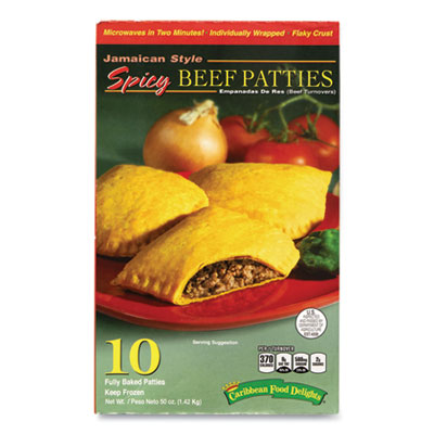 GRR90300079 Jamacian Style Spicy Beef Empanadas, 5 oz, 10/Carton