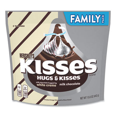 GRR24600405 KISSES and HUGS Family Pack Assortment, 15.6 oz Bag, 3 Bags/Pack