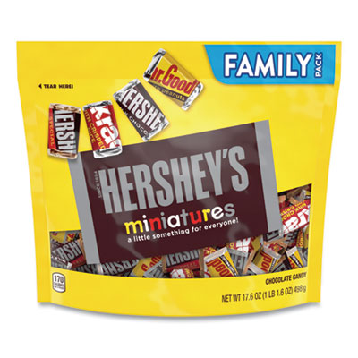 GRR24600427 Miniatures Variety Family Pack, Assorted Chocolates, 17.6 oz Bag