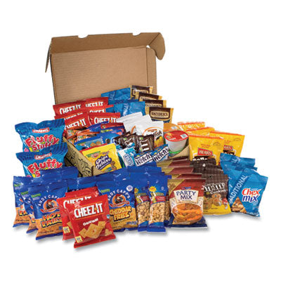 GRR700S0026 Big Party Snack Box, 75 Assorted Snacks/Box