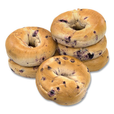 GRR90000007 Fresh Blueberry Bagels, 6/Pack