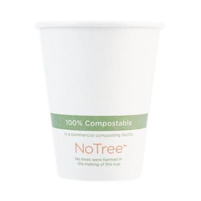 WORCUSU8 Notree Paper Hot Cups, 8 Oz, Natural, 1,000/carton