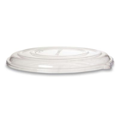 ECOEPSCPTR14LID 100% Recycled Content Pizza Tray Lids, 14 x 14 x 0.2, Clear, Plastic, 50/Carton