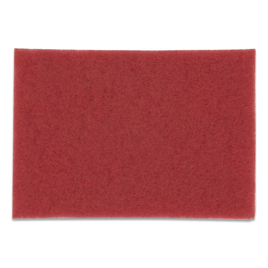 MMM59258 Low-Speed Buffer Floor Pads 5100, 20 X 14, Red, 10/carton MMM