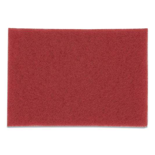 MMM59258 Low-Speed Buffer Floor Pads 5100, 20 X 14, Red, 10/carton