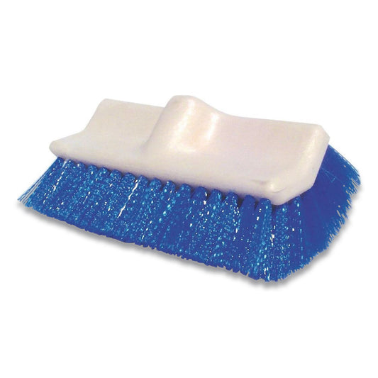 ODCDSSB Synthetic Fiber Scrub Brush, Blue Synthetic Bristles, 10" Brush