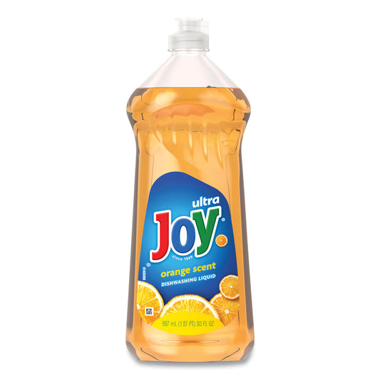 JOY43603 Ultra Orange Dishwashing Liquid, Orange Scent, 30 oz Bottle, 10/Carton