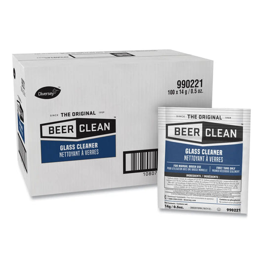 DVO990221 Beer Clean Glass Cleaner, Powder, 0.5 oz. Packet, 100/Carton Diversey