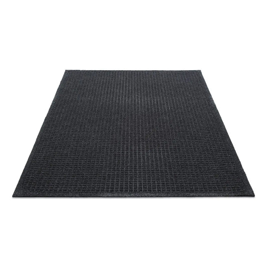 EcoGuard Indoor/Outdoor Wiper Mat, Rectangular, Charcoal Gray Carpeted Surface, 36