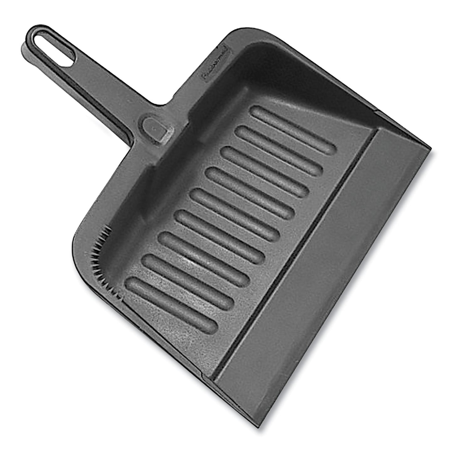 IMP700EA Heavy-Duty Plastic Dust Pan, 12 X 12 X 4, Black