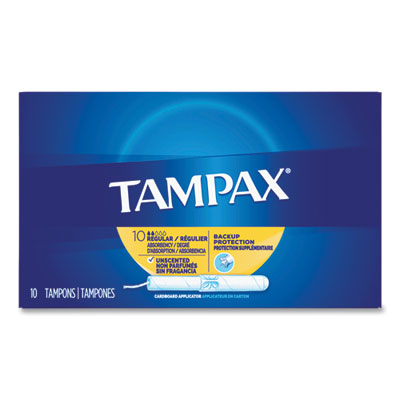 PGC21409 Cardboard Applicator Tampons, Regular, 10/box PROCTER & GAMBLE