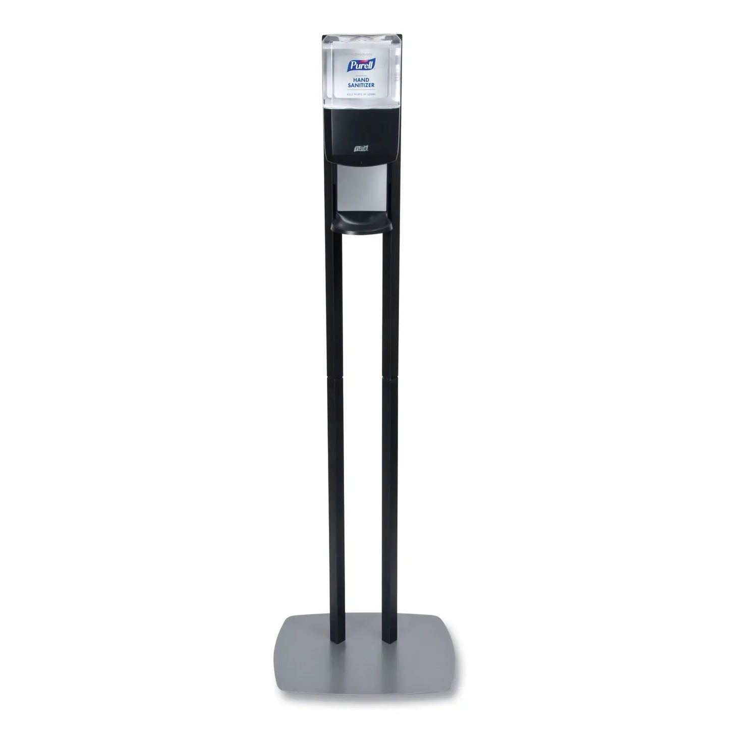 GOJ7218DS Es8 Hand Sanitizer Floor Stand With Dispenser, 1,200 Ml, 13.5 X 5 X 28.5, Graphite/silver PURELL