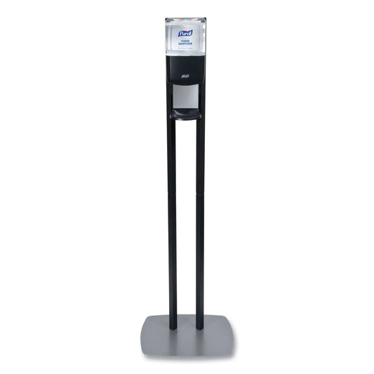 GOJ7218DS Es8 Hand Sanitizer Floor Stand With Dispenser, 1,200 Ml, 13.5 X 5 X 28.5, Graphite/silver PURELL
