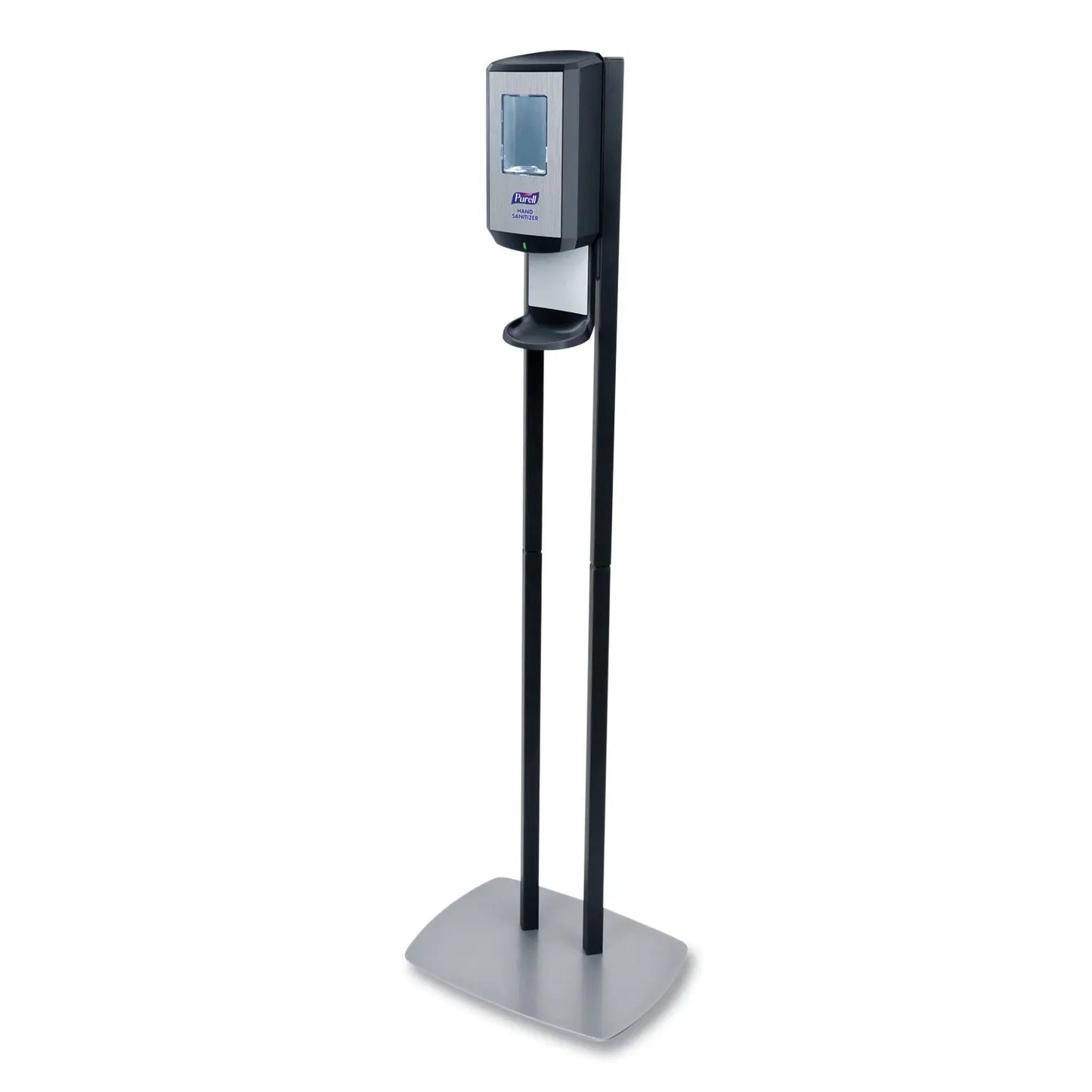 GOJ7416DS Cs6 Hand Sanitizer Floor Stand With Dispenser, 1,200 Ml, 13.5 X 5 X 28.5, Graphite/silver PURELL