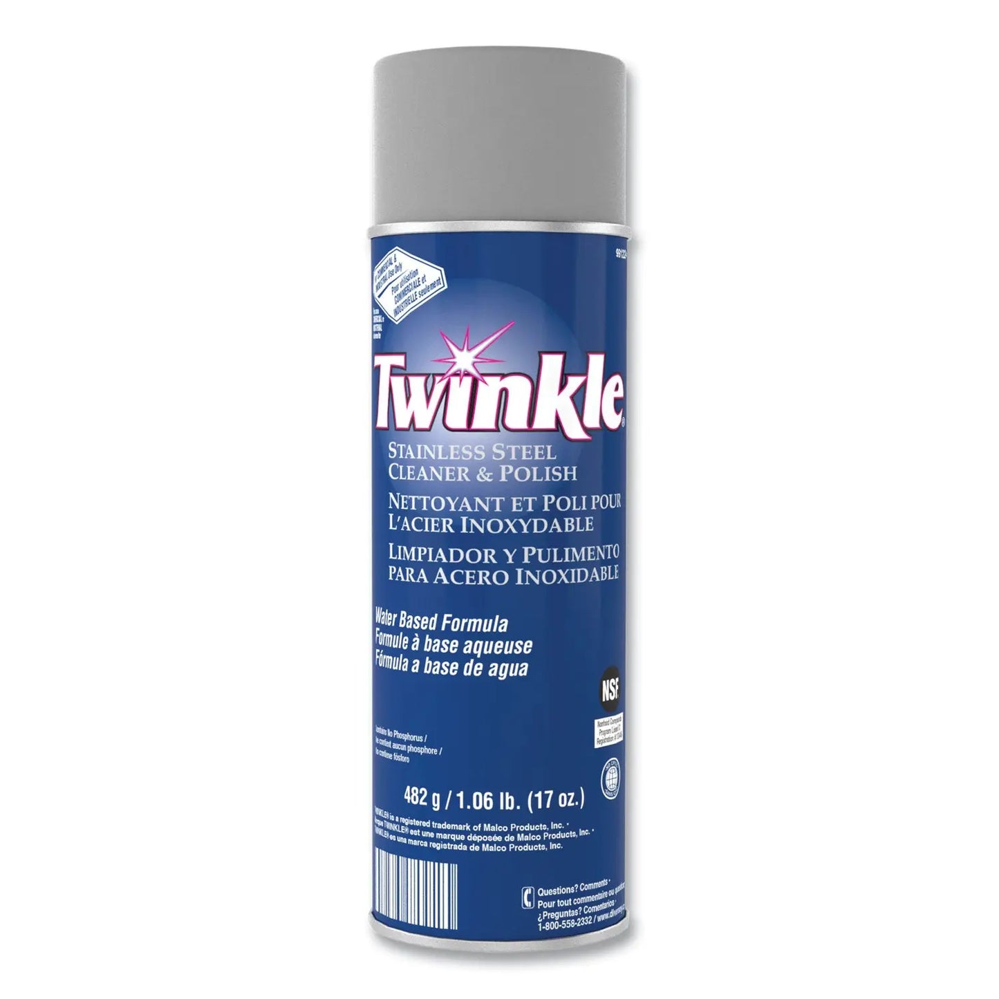 DVO991224EA Stainless Steel Cleaner And Polish, 17 Oz Aerosol Spray Twinkle