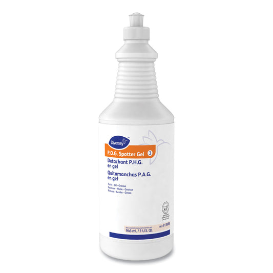 DVO913888 Paint, Oil And Grease Spotter Gel, Fruity Scent, 32 Oz Squeeze Bottle, 6/carton Diversey