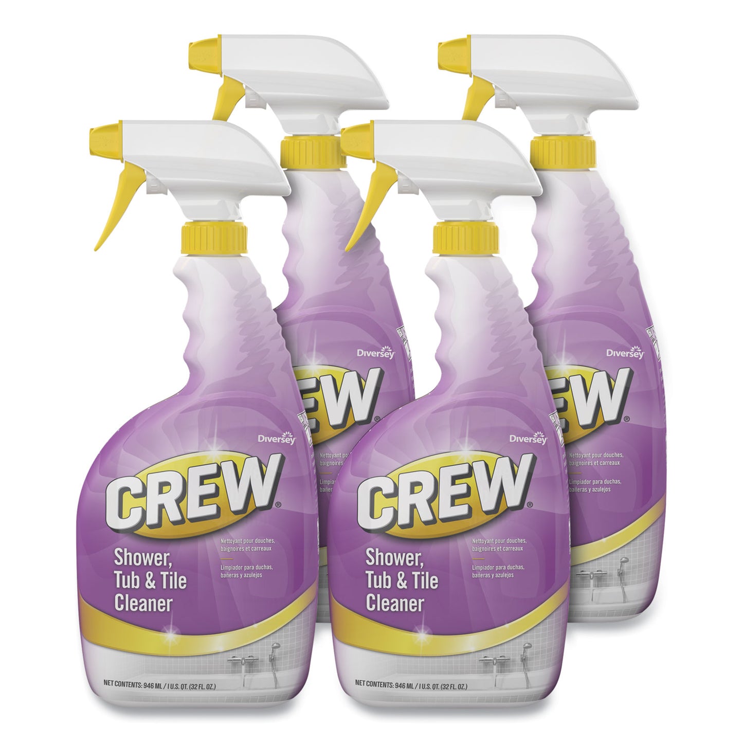 DVOCBD540281 Crew Shower, Tub And Tile Cleaner, Liquid, 32 Oz, 4/carton
