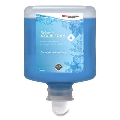 SJNAZU1L Refresh Foaming Hand Soap Manual Cartridge Refill, Fresh Apple Scent, 1 L, 6/Carton SC JOHNSON