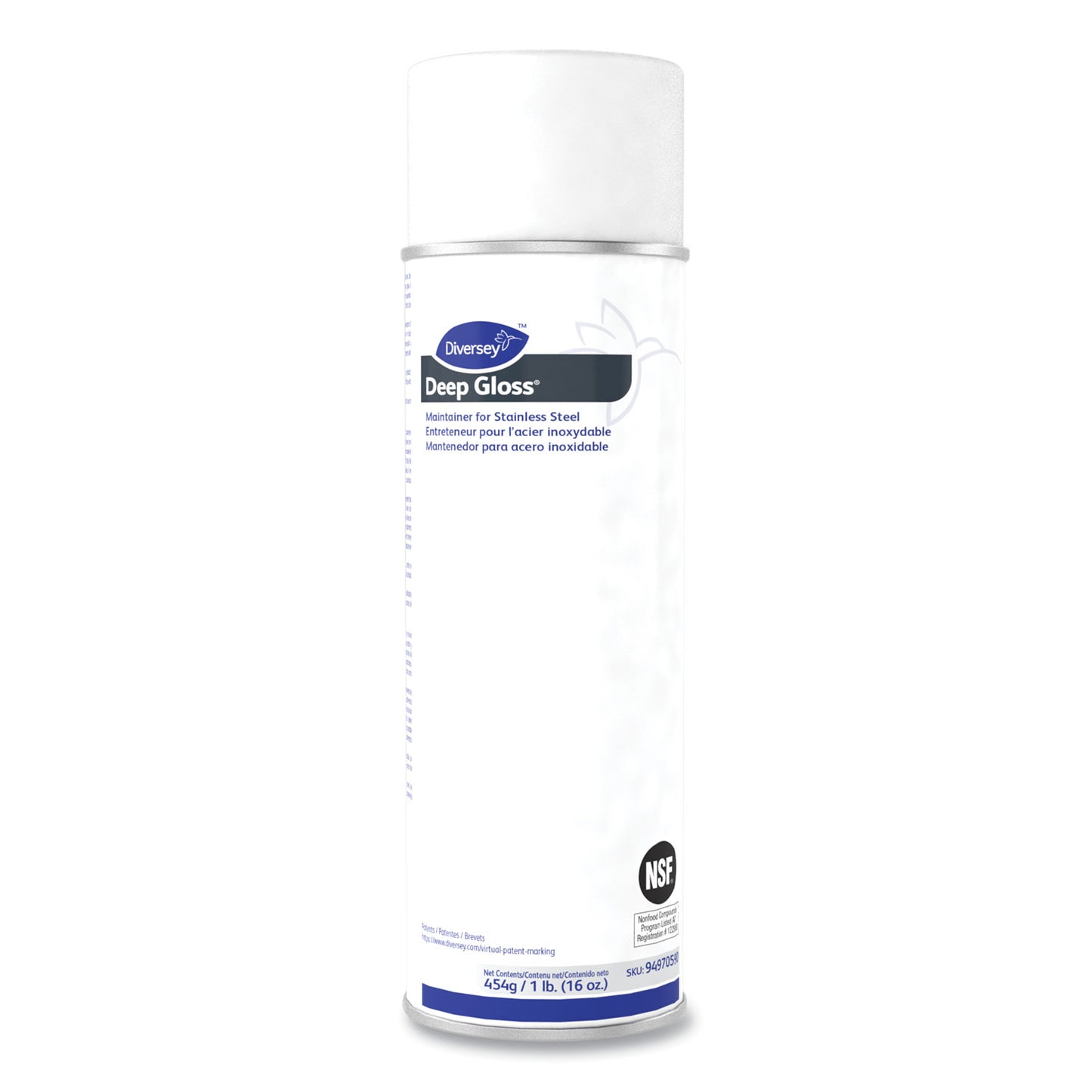 DVO94970590 Deep Gloss Stainless Steel Maintainer, 16 Oz Aerosol Spray, 12/carton