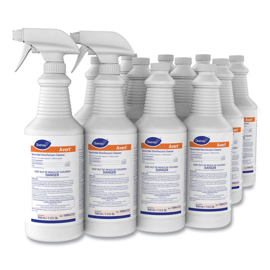 DVO100842725 Avert Sporicidal Disinfectant Cleaner, 32 Oz Spray Bottle, 12/carton
