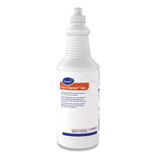 DVO95002523 Citrus Express Gel Spotter, Citrus Scent, 32 Oz Squeeze Bottle, 6/carton Diversey