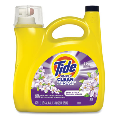 PGC58710 Simply Clean and Fresh Laundry Detergent, Berry Blossom, 89 Loads, 128 oz Pump Bottle PROCTER & GAMBLE