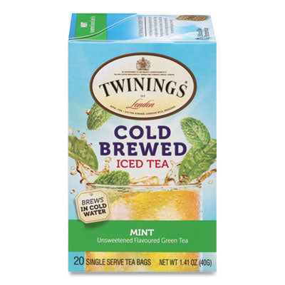 TWG51335 Cold Brew Iced Tea Bags, Mint, 0.07 Oz Tea Bag, 20/box