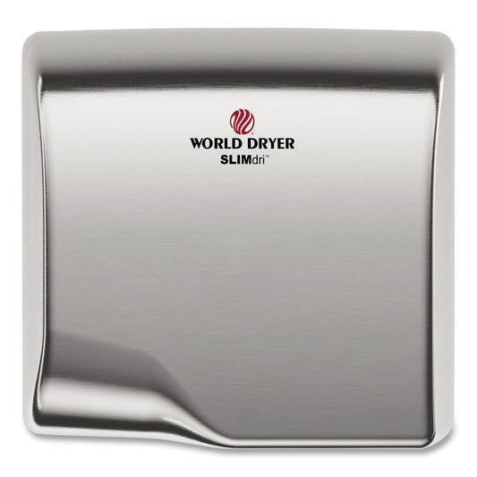WRLL973A SLIMdri Hand Dryer, 110-240 V, 13.87 x 13 x 7, Brushed Stainless Steel