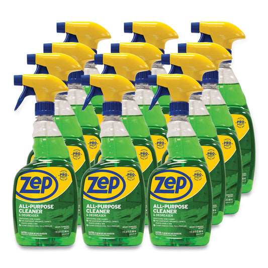 ZPEZUALL32CT All-Purpose Cleaner And Degreaser, Fresh Scent, 32 Oz Spray Bottle, 12/carton Zep Commercial