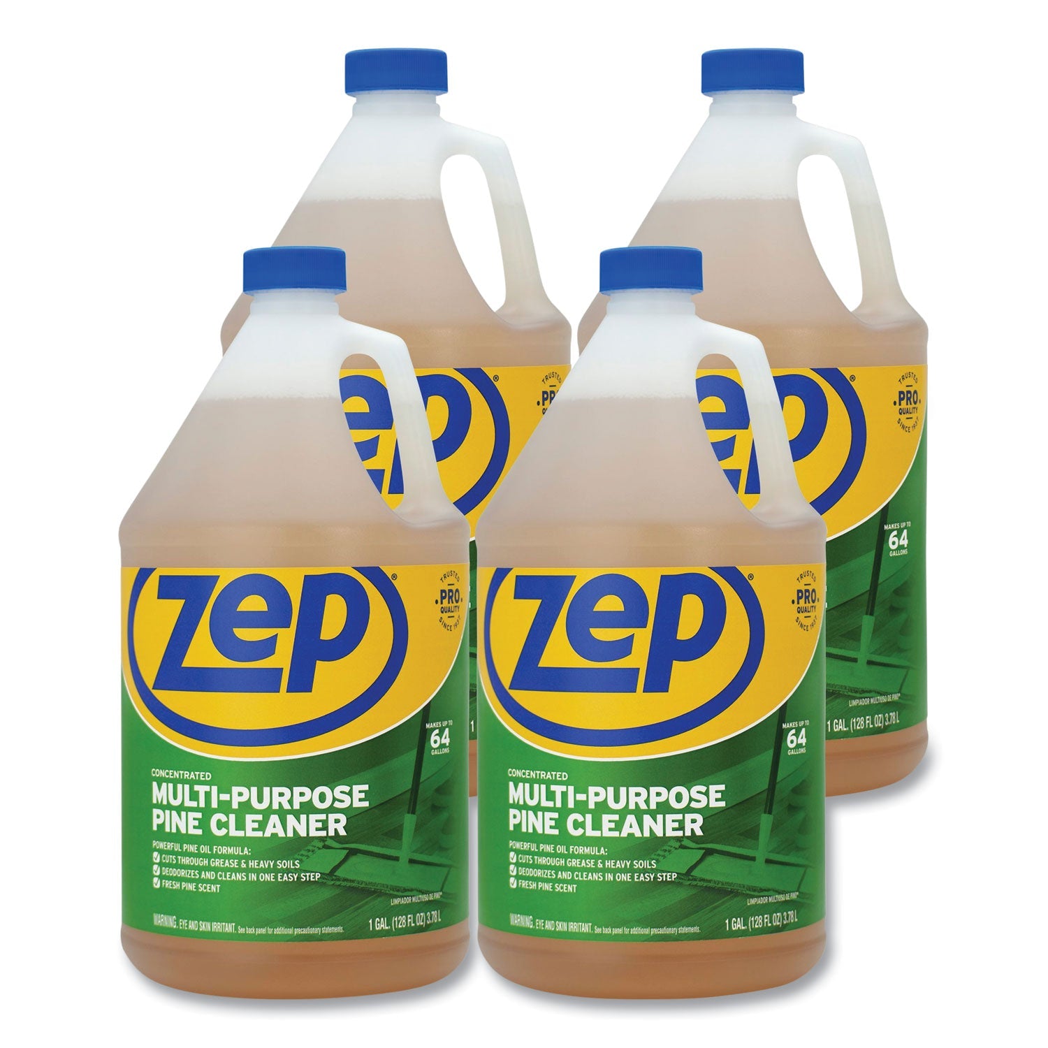 ZPEZUMPP128CT Pine Multi-Purpose Cleaner, Pine Scent, 1 Gal, 4/carton Zep Commercial