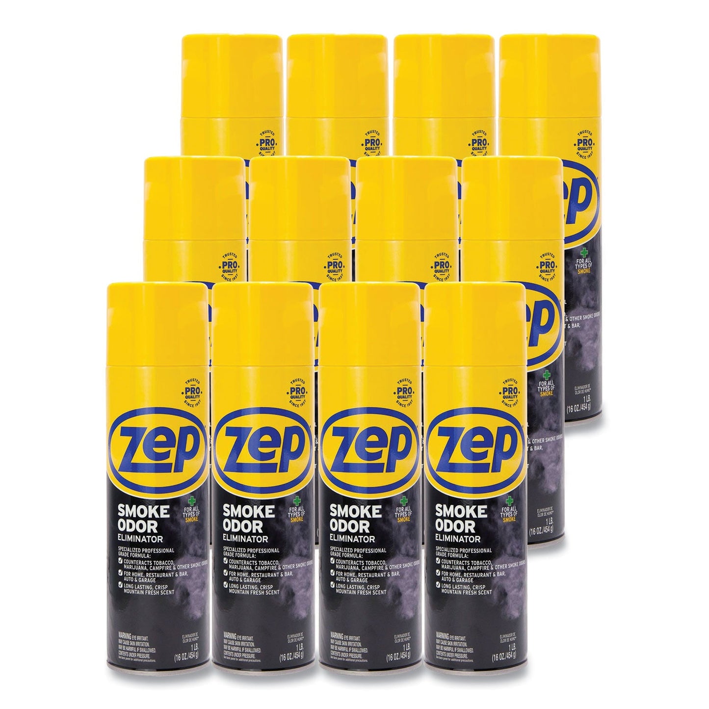 ZPEZUSOE16CT Smoke Odor Eliminator, Fresh, 16 Oz, 12/carton Zep Commercial