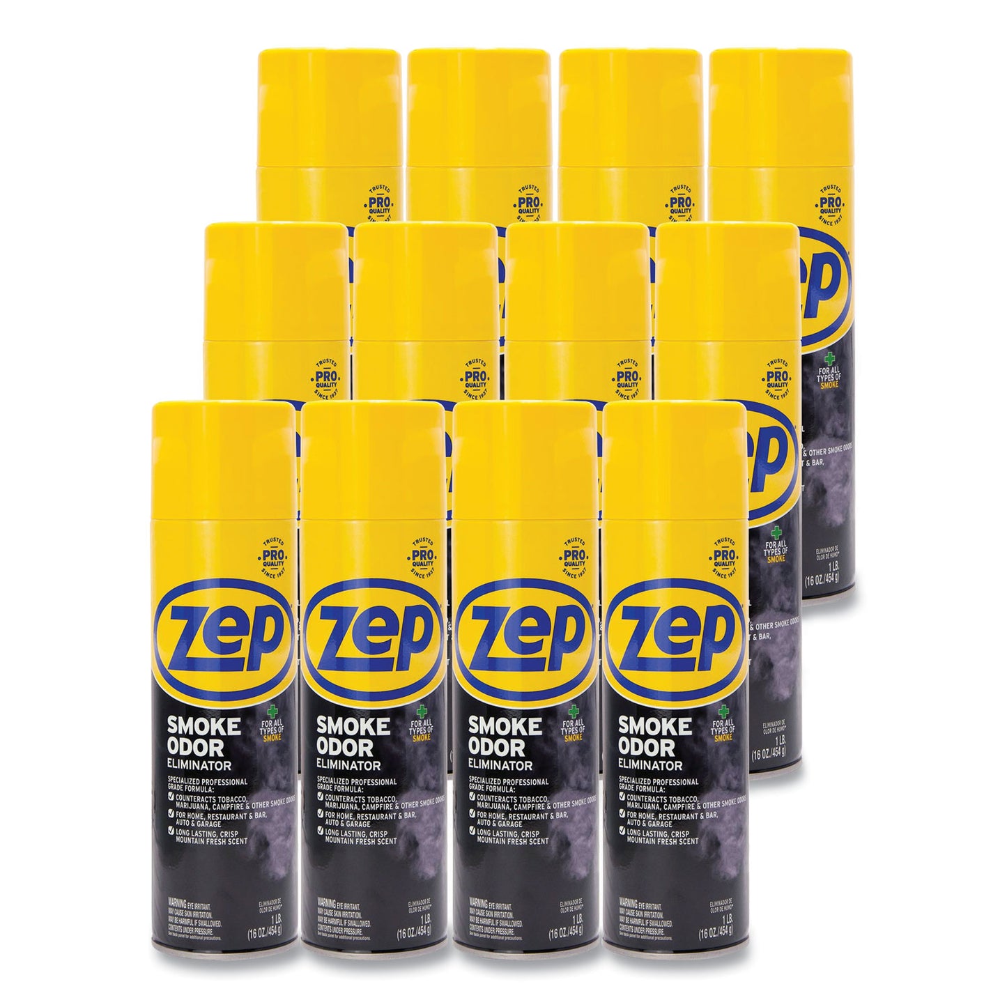 ZPEZUSOE16CT Smoke Odor Eliminator, Fresh, 16 Oz, 12/carton